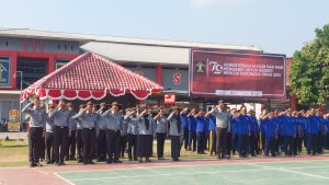 Upacara Peringatan Hari Pengayoman RI ke-79 Tahun 2024 di Lapas Narkotika Bandar Lampung