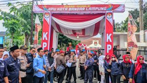 Pengamanan Ketat di Hari Kedua Pendaftaran Pilwakot Bandar Lampung