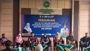 Walikota Bandar Lampung Eva Dwiana Meresmikan Aula Hj. Siti Walidah Kampus II Universitas Muhammadiyah Lampung