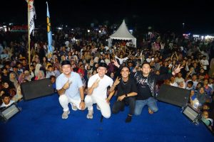 Paslon Egi-Syaiful Bersholawat dan Konser Kebangsaan di Desa Klaten Kecamatan Penengahan