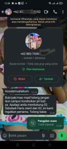 Heboh, Tim 01 Nanang – Antoni Ancam Pendukung 02 Via Whats App